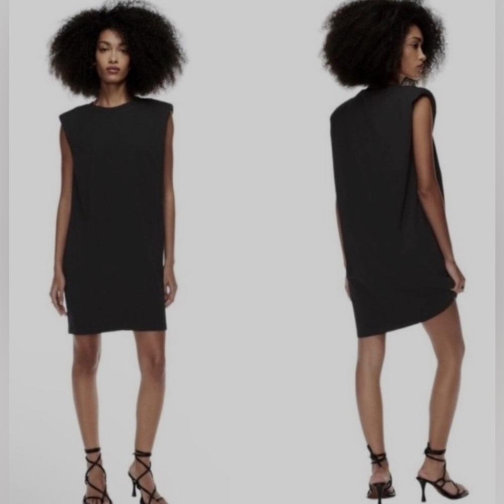 79) WILFRED FREE Faux Suede Nori Shift Dress with Pockets
